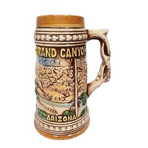 READ. Vintage Grand Canyon Arizona Ceramic Stein Mug The Watchtower Kiasbab